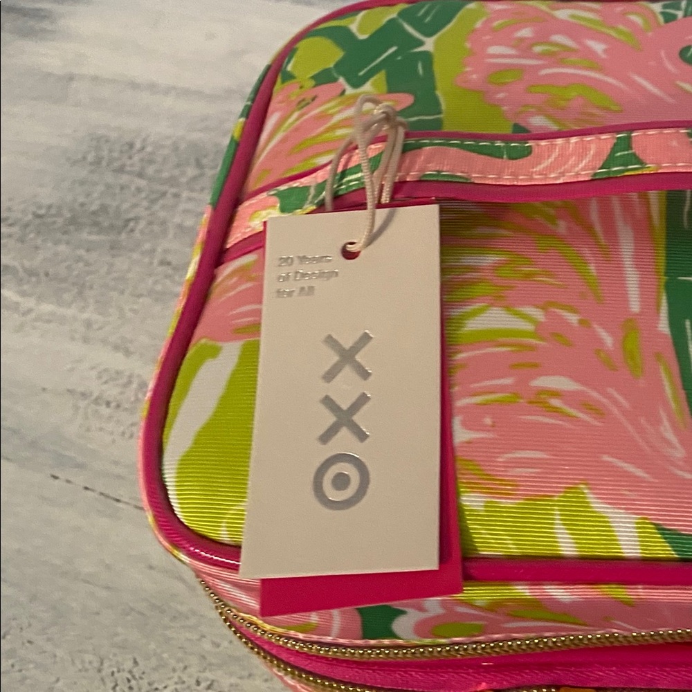 Lilly Pulitzer Makeup bag Pink Green NWT travel - Picture 7 of 8